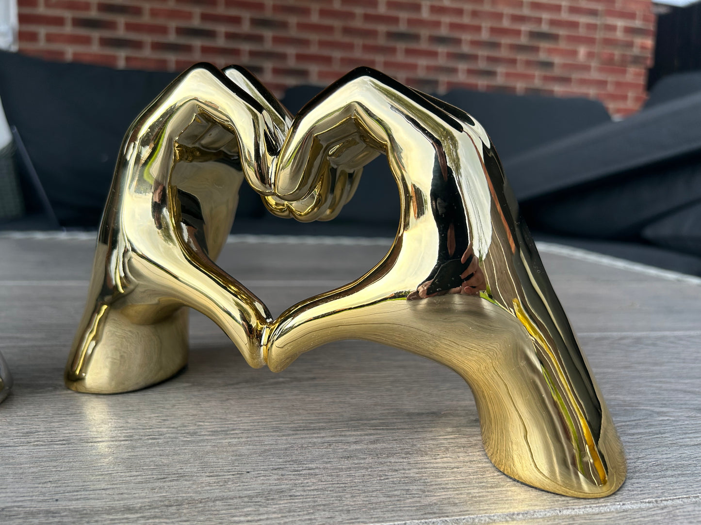 Heart Hands Sculpture